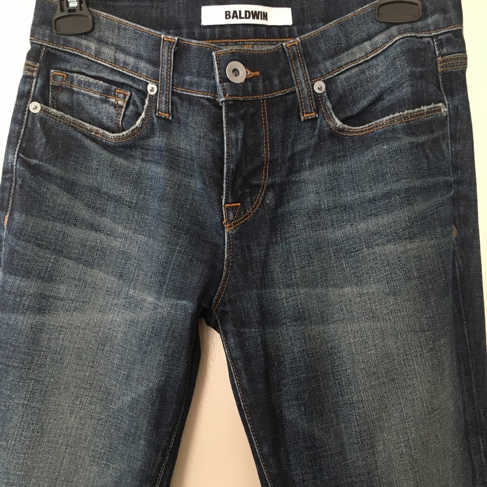 Baldwin Denim Rivington Skinny Crop distressed